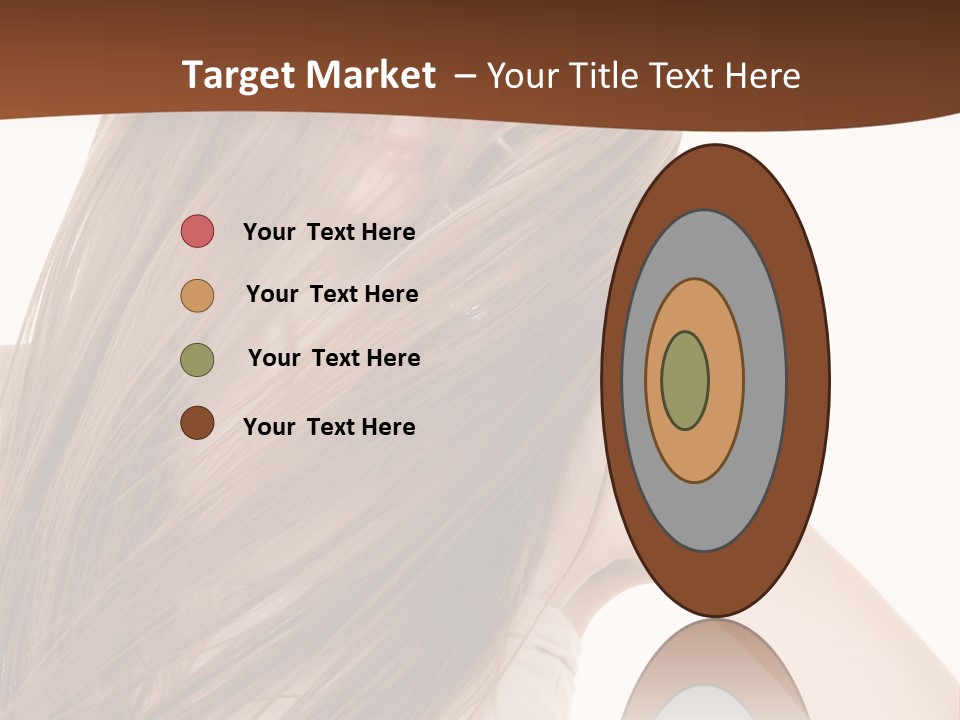 Very Long Hair With Layers PowerPoint Template