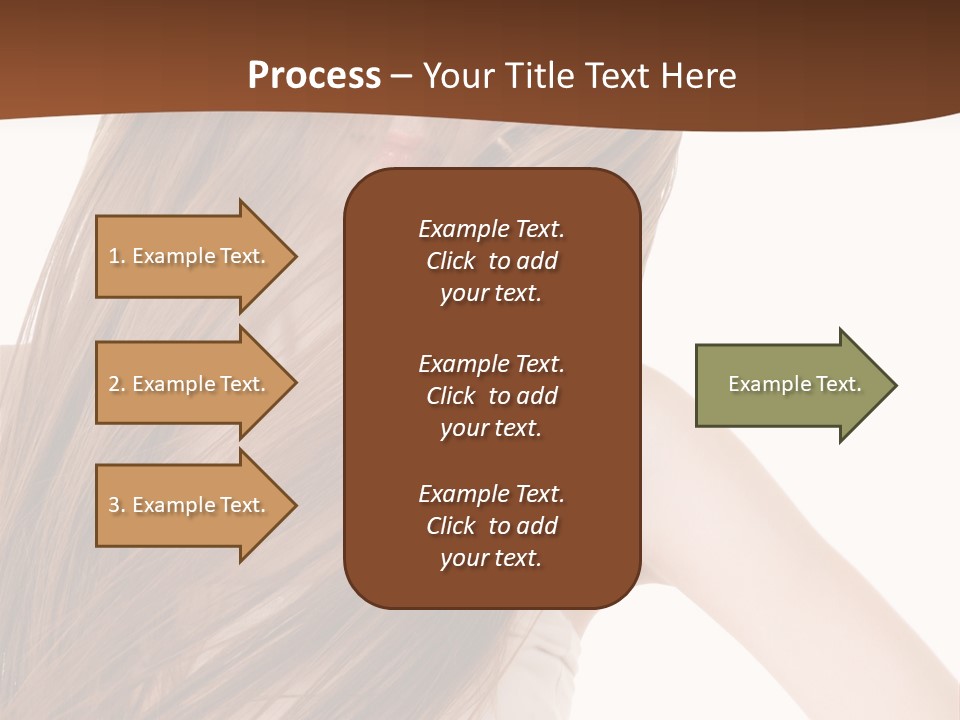 Very Long Hair With Layers PowerPoint Template