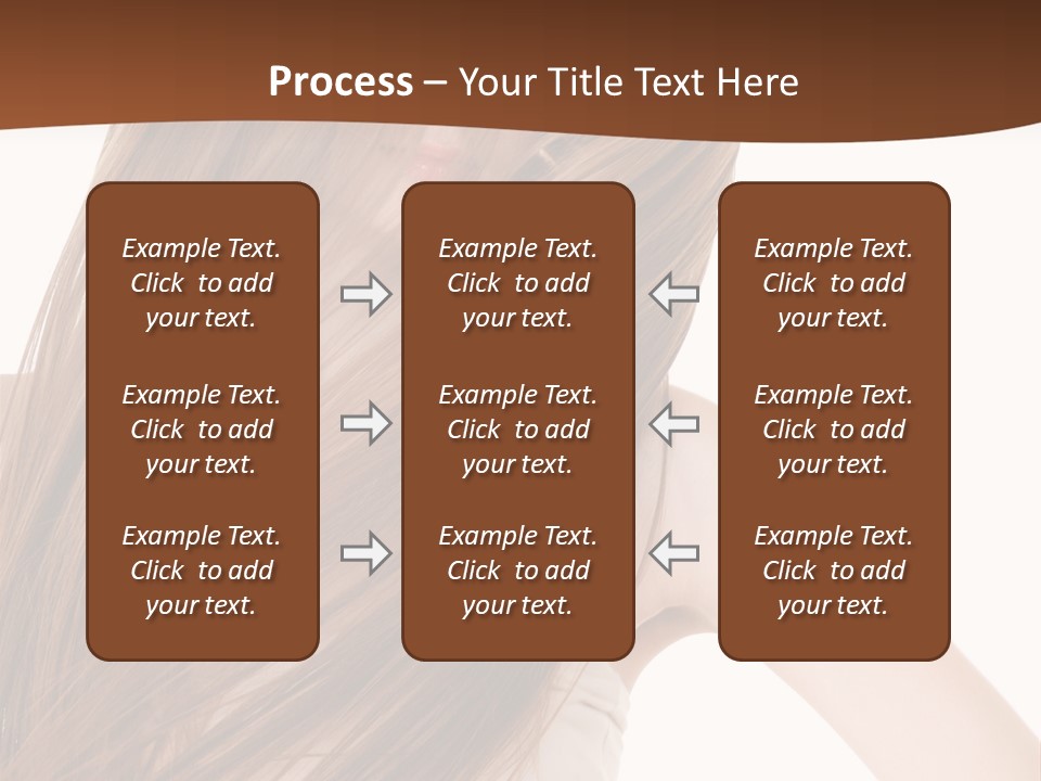 Very Long Hair With Layers PowerPoint Template