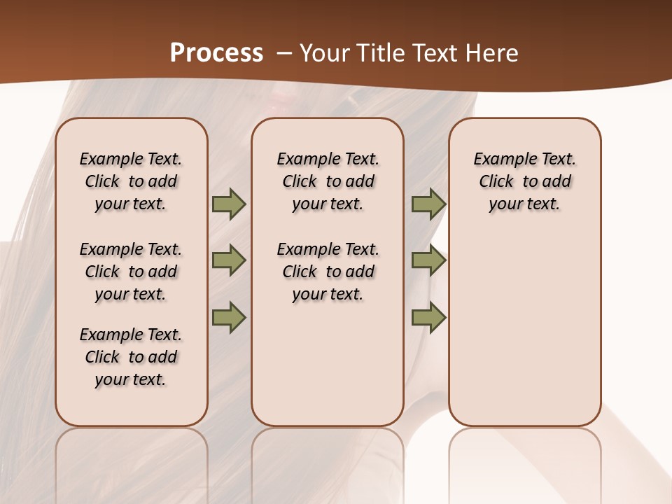 Very Long Hair With Layers PowerPoint Template