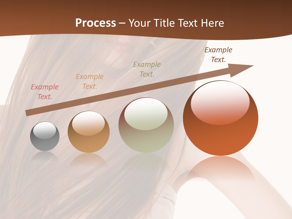 Very Long Hair With Layers PowerPoint Template