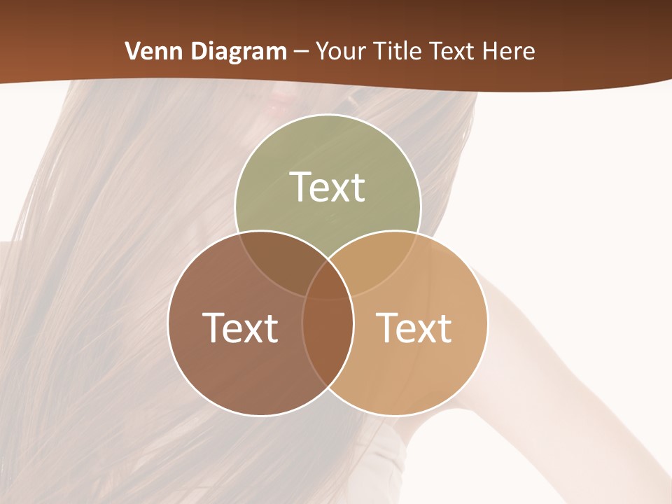 Very Long Hair With Layers PowerPoint Template