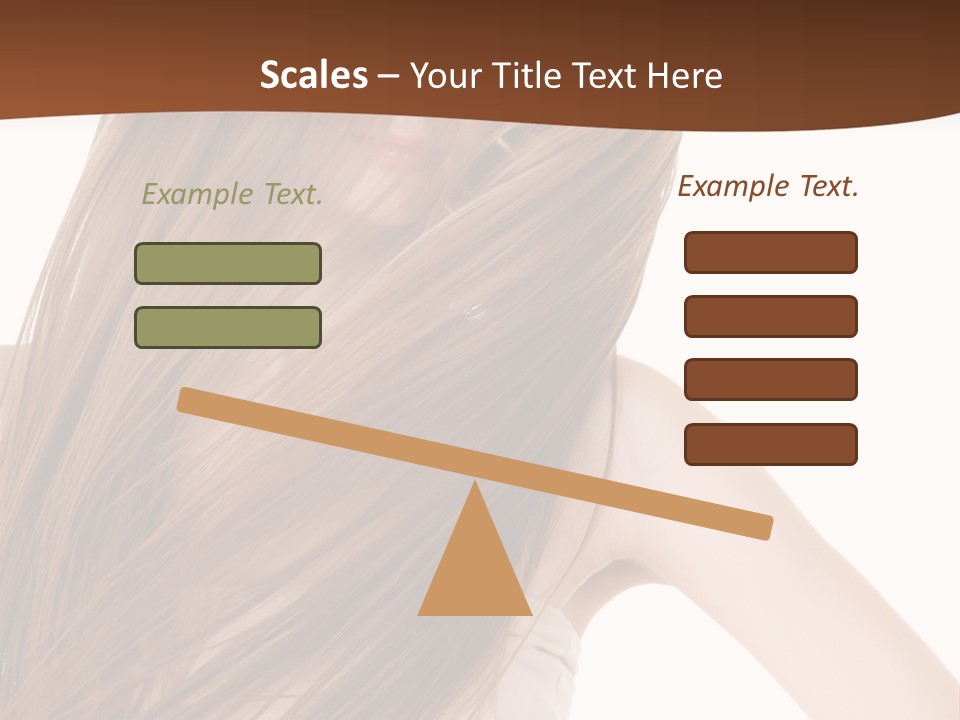 Very Long Hair With Layers PowerPoint Template