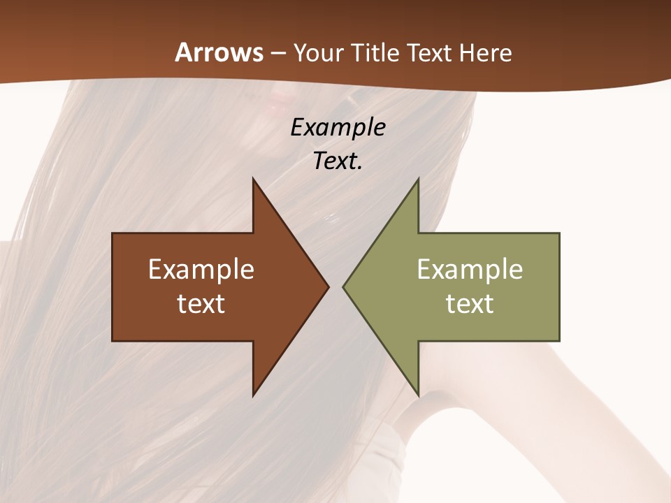 Very Long Hair With Layers PowerPoint Template