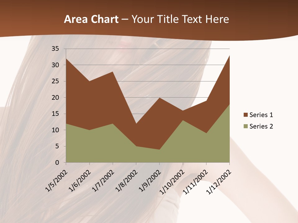 Very Long Hair With Layers PowerPoint Template