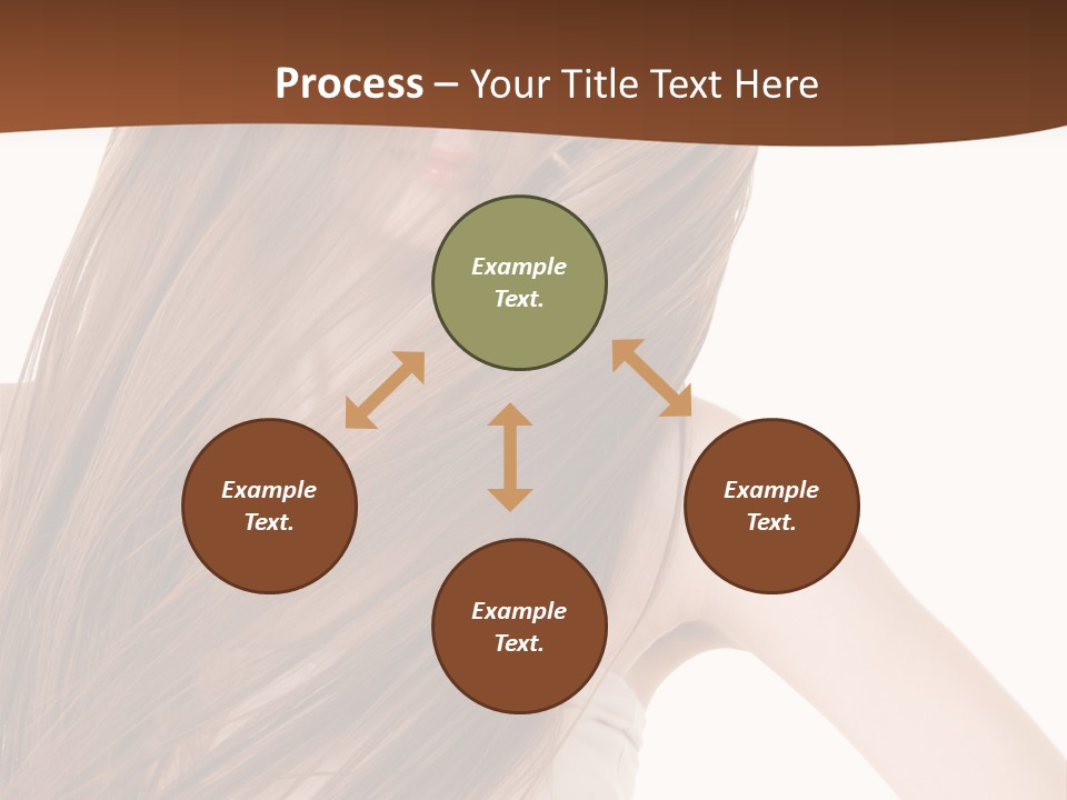 Very Long Hair With Layers PowerPoint Template