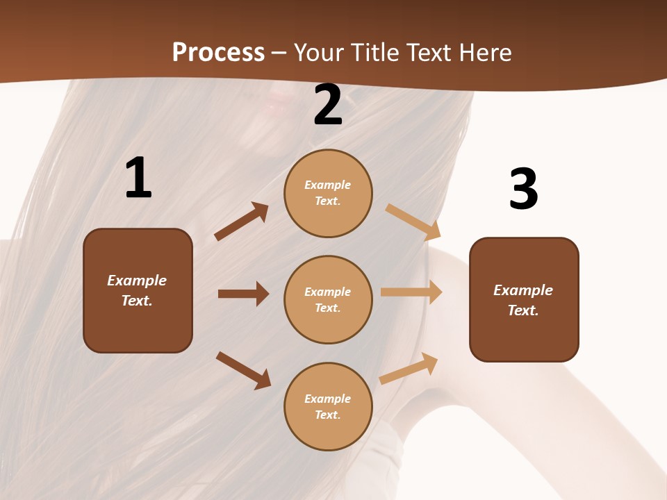 Very Long Hair With Layers PowerPoint Template