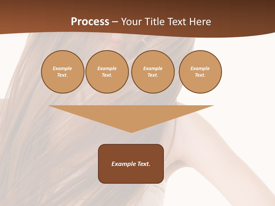 Very Long Hair With Layers PowerPoint Template
