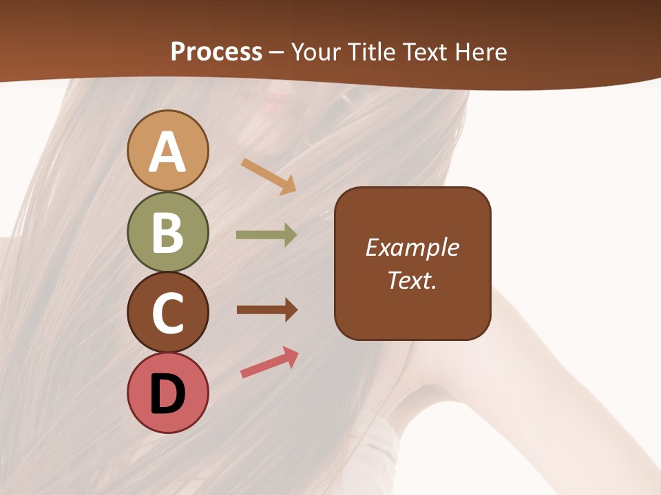 Very Long Hair With Layers PowerPoint Template