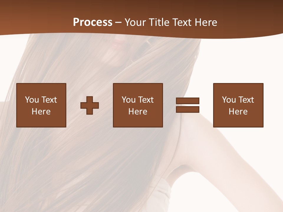 Very Long Hair With Layers PowerPoint Template
