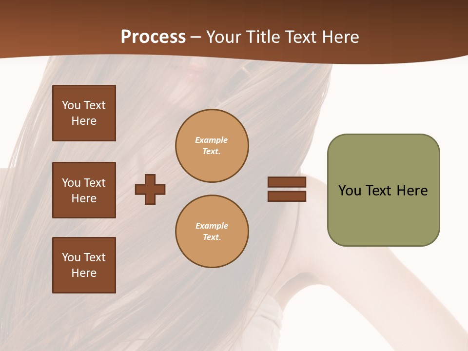 Very Long Hair With Layers PowerPoint Template