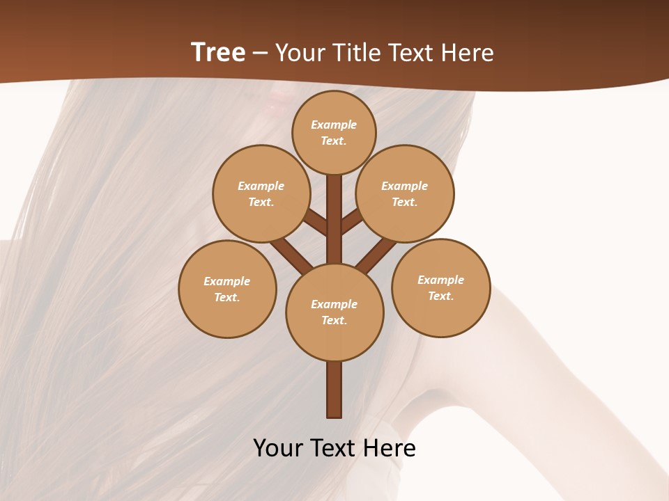 Very Long Hair With Layers PowerPoint Template