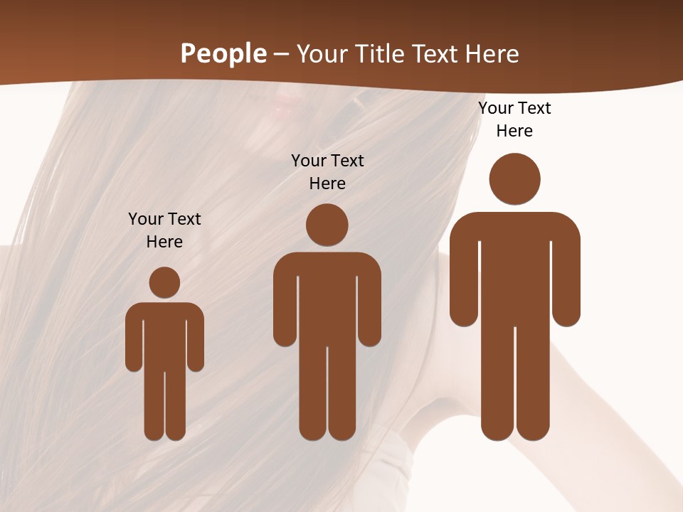 Very Long Hair With Layers PowerPoint Template