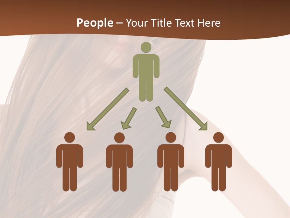 Very Long Hair With Layers PowerPoint Template