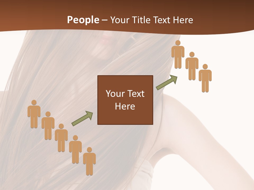 Very Long Hair With Layers PowerPoint Template