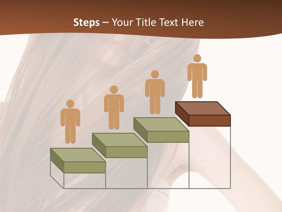 Very Long Hair With Layers PowerPoint Template