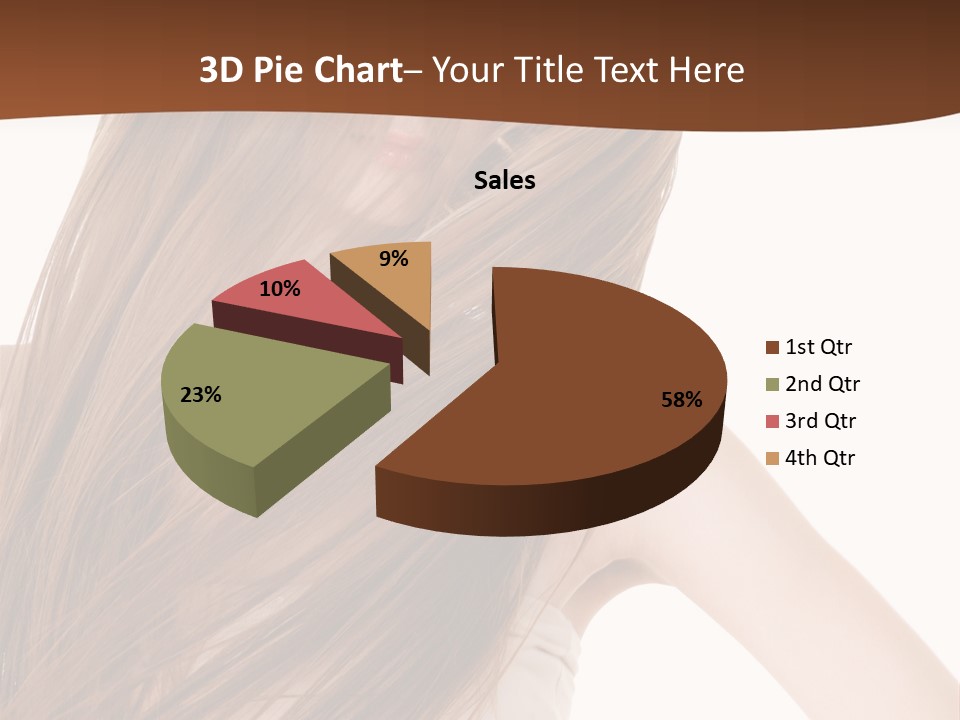 Very Long Hair With Layers PowerPoint Template