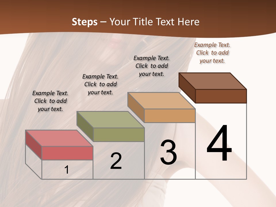 Very Long Hair With Layers PowerPoint Template