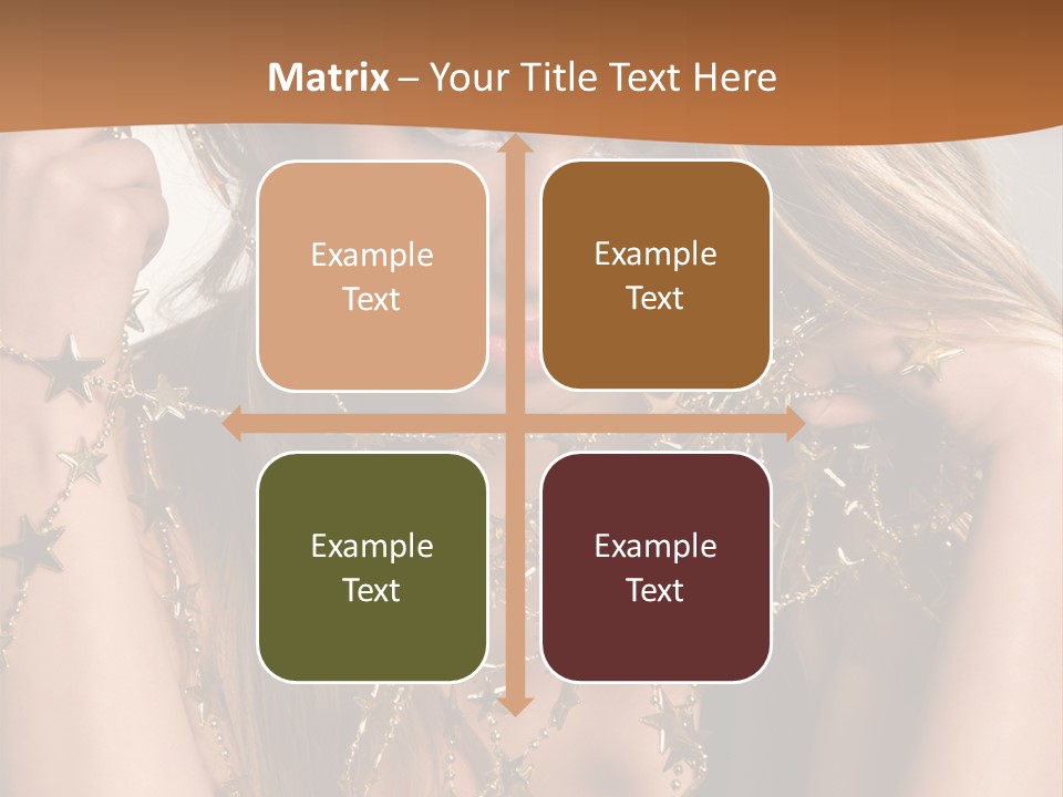 Color Golden Model PowerPoint Template