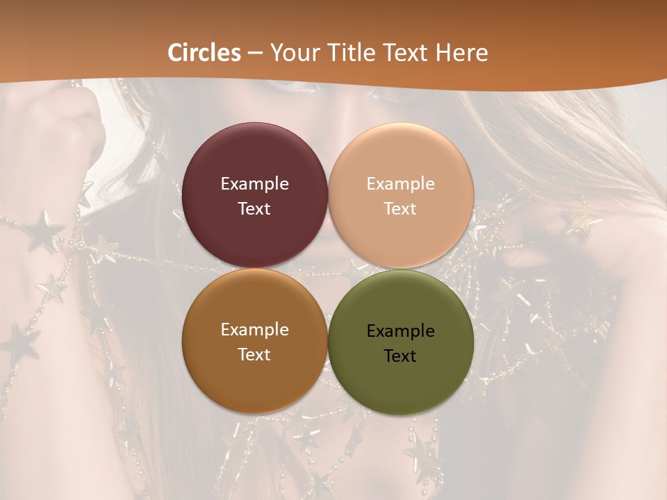 Color Golden Model PowerPoint Template