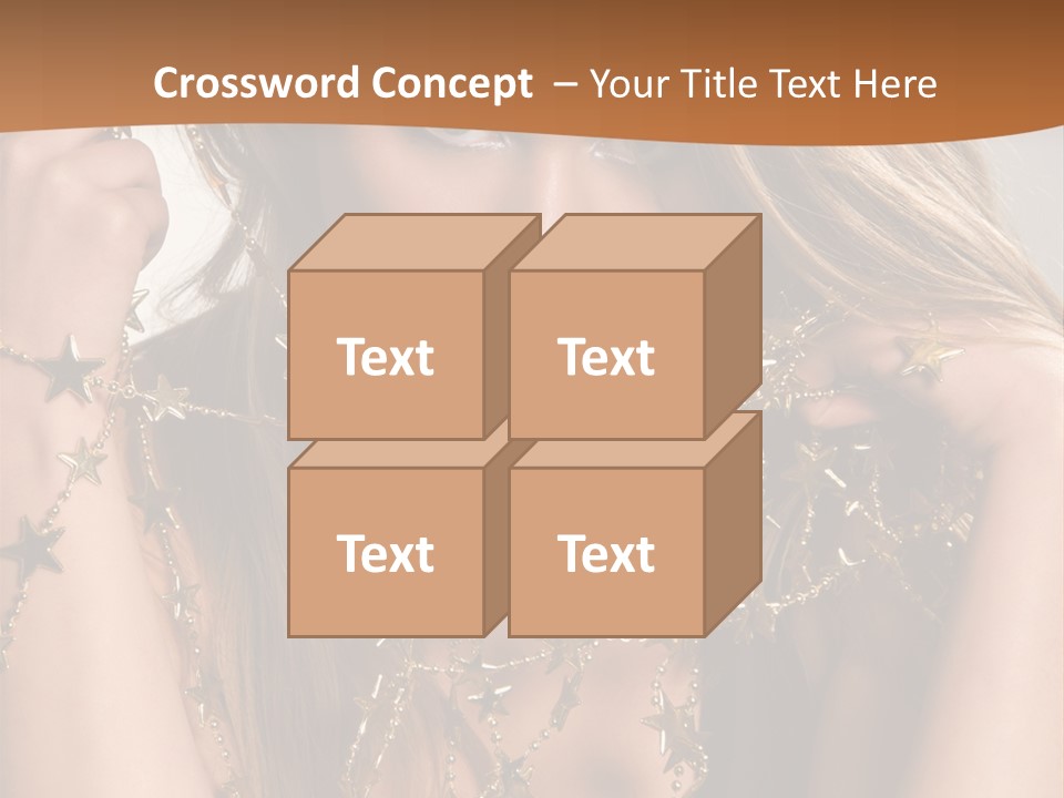 Color Golden Model PowerPoint Template