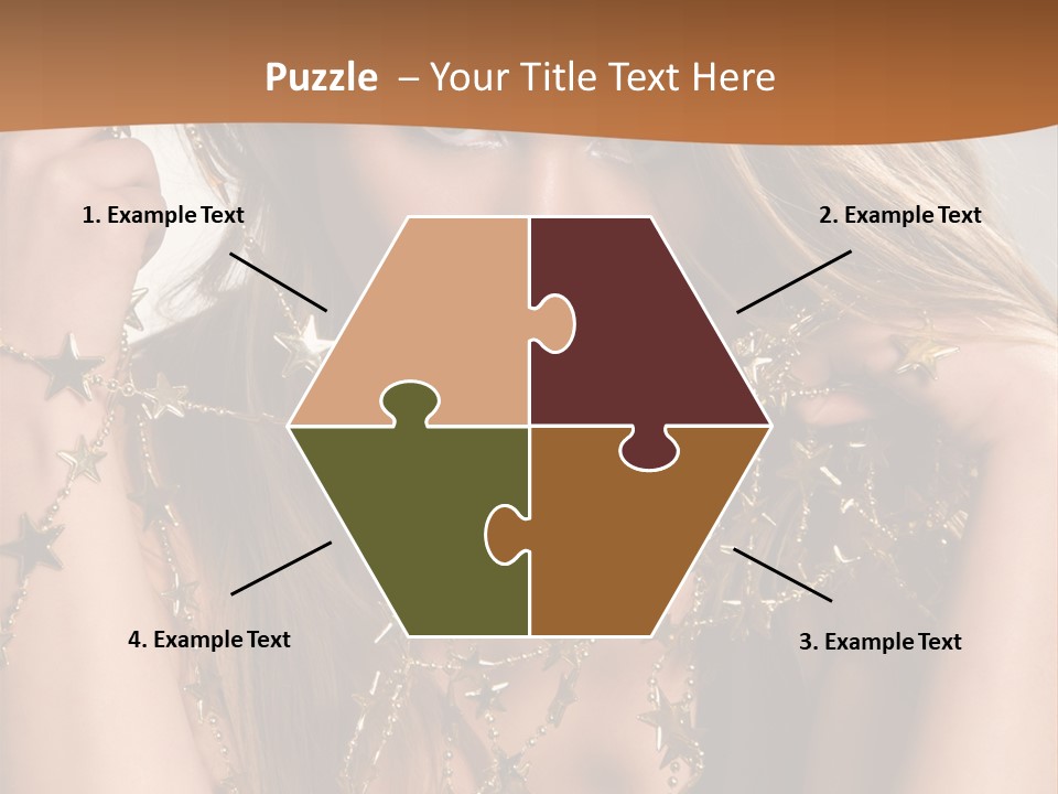 Color Golden Model PowerPoint Template