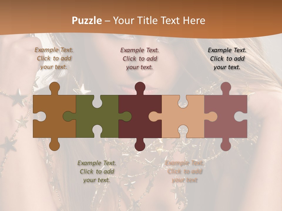 Color Golden Model PowerPoint Template