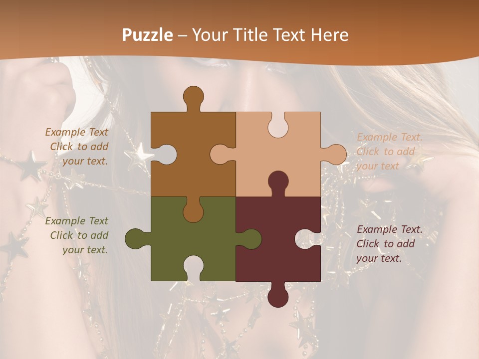 Color Golden Model PowerPoint Template