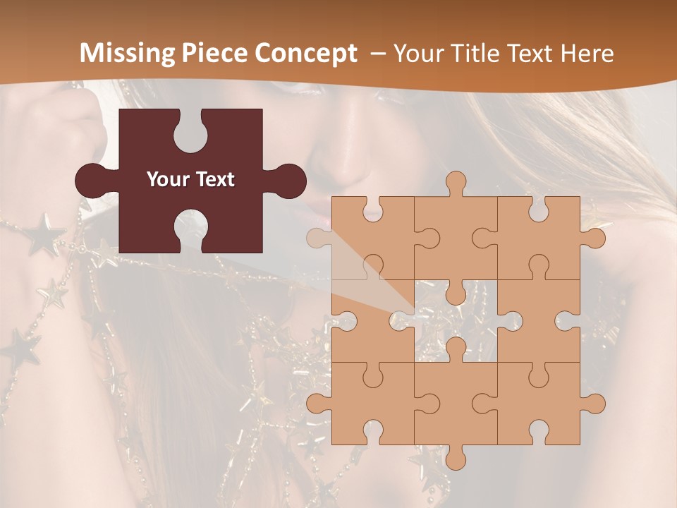 Color Golden Model PowerPoint Template