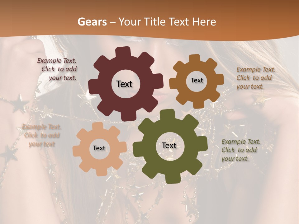 Color Golden Model PowerPoint Template