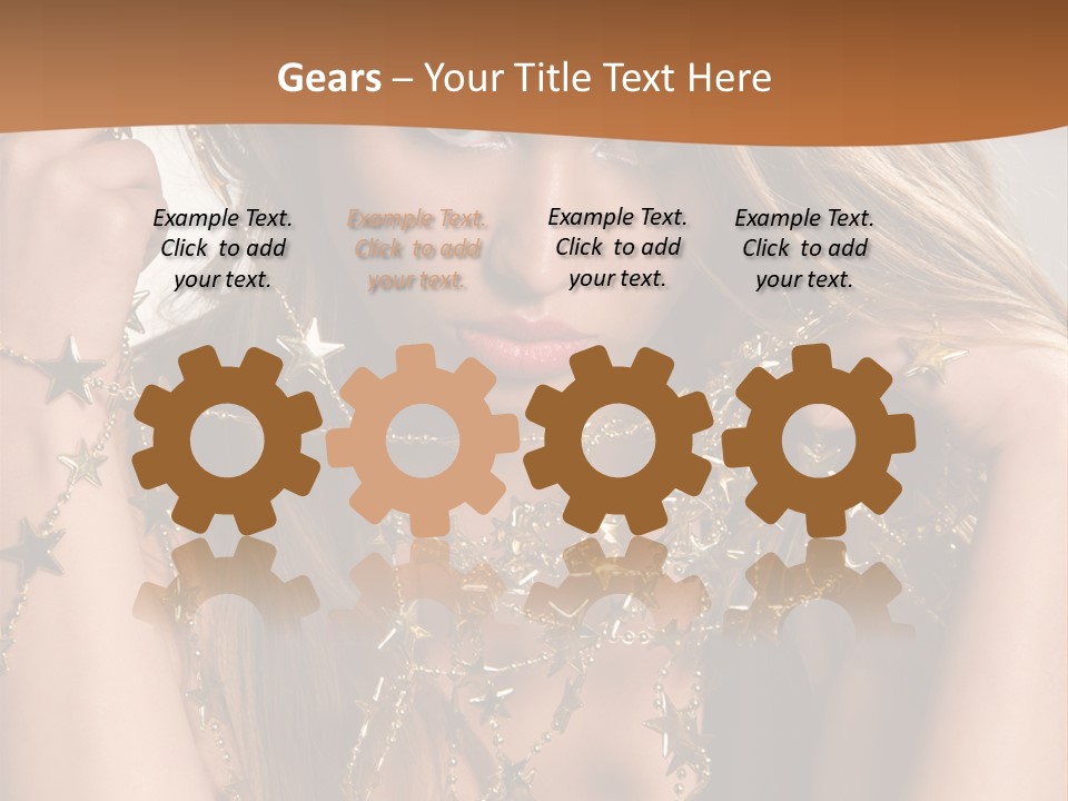 Color Golden Model PowerPoint Template