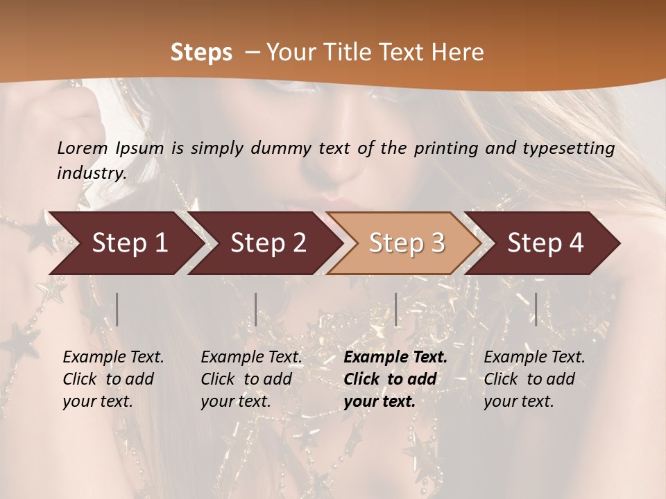 Color Golden Model PowerPoint Template