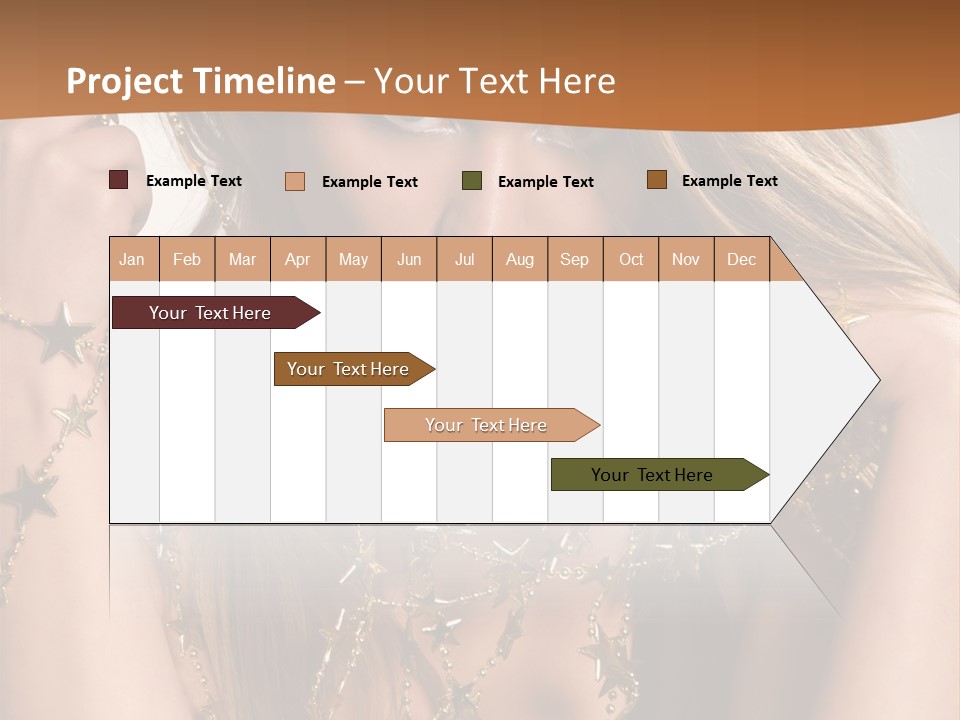 Color Golden Model PowerPoint Template
