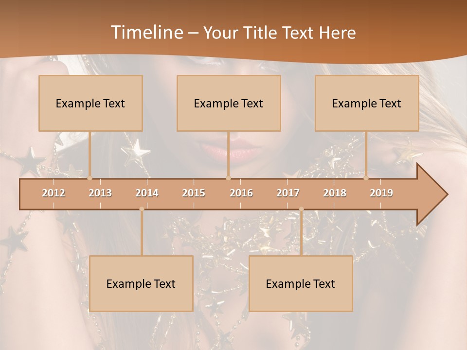 Color Golden Model PowerPoint Template