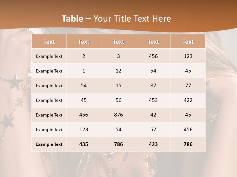 Color Golden Model PowerPoint Template