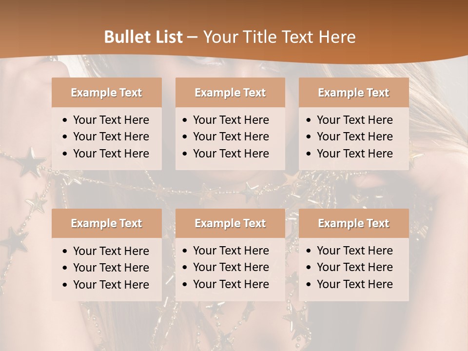 Color Golden Model PowerPoint Template