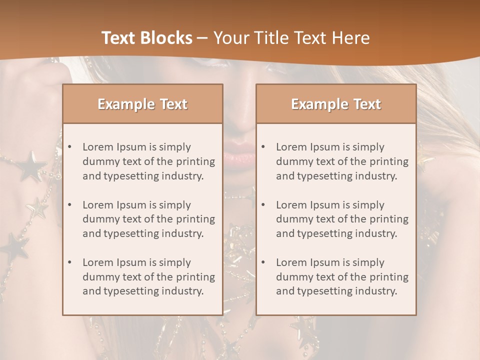 Color Golden Model PowerPoint Template