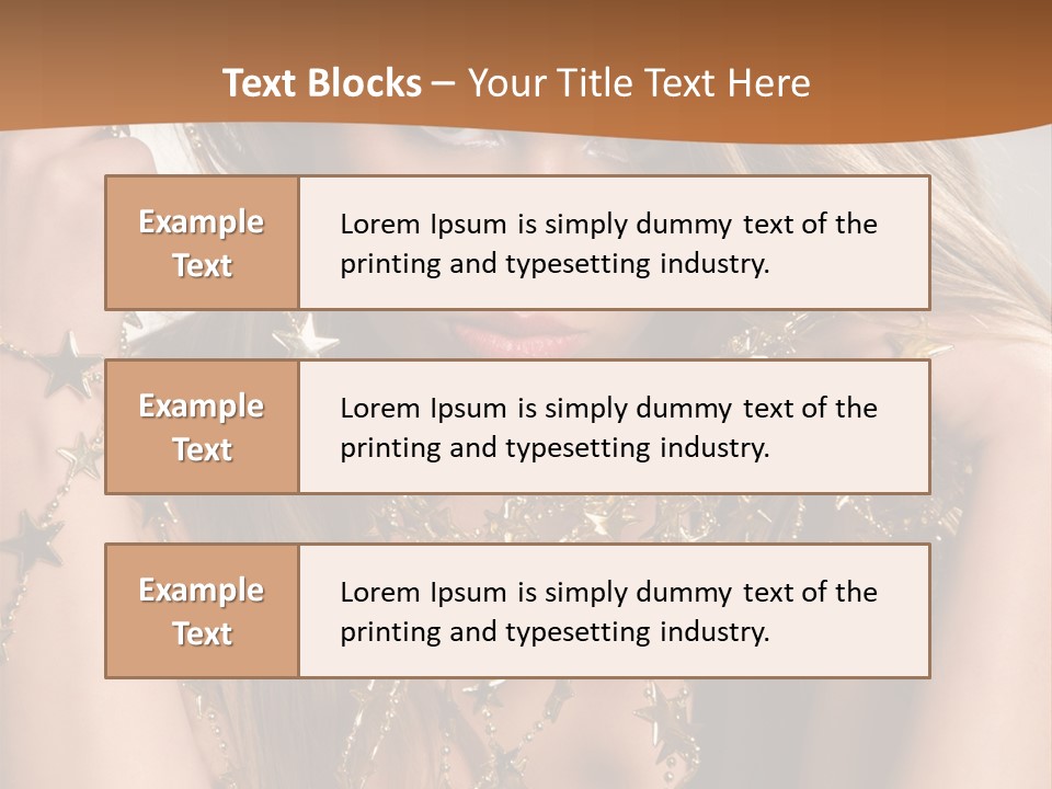 Color Golden Model PowerPoint Template