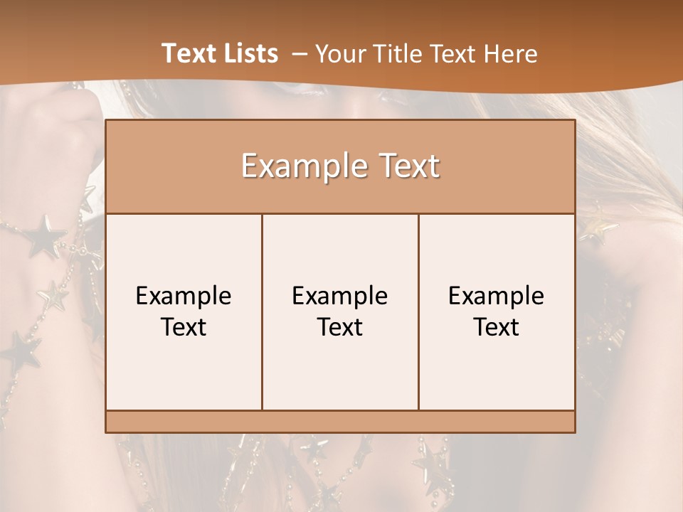 Color Golden Model PowerPoint Template