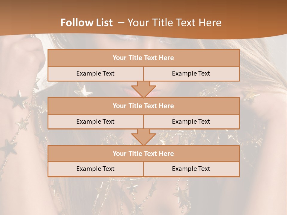 Color Golden Model PowerPoint Template