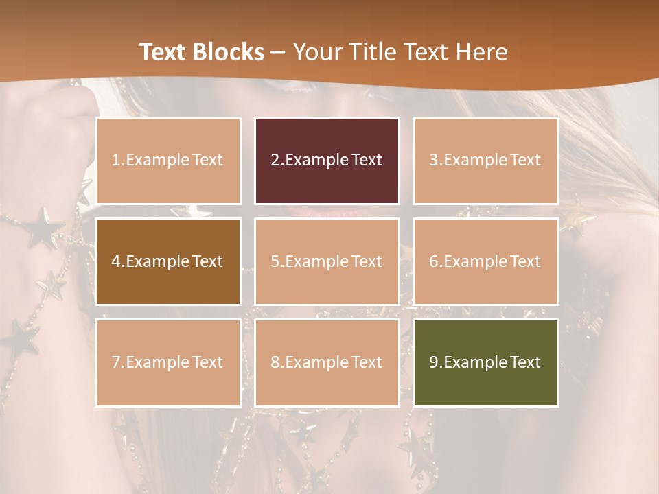 Color Golden Model PowerPoint Template