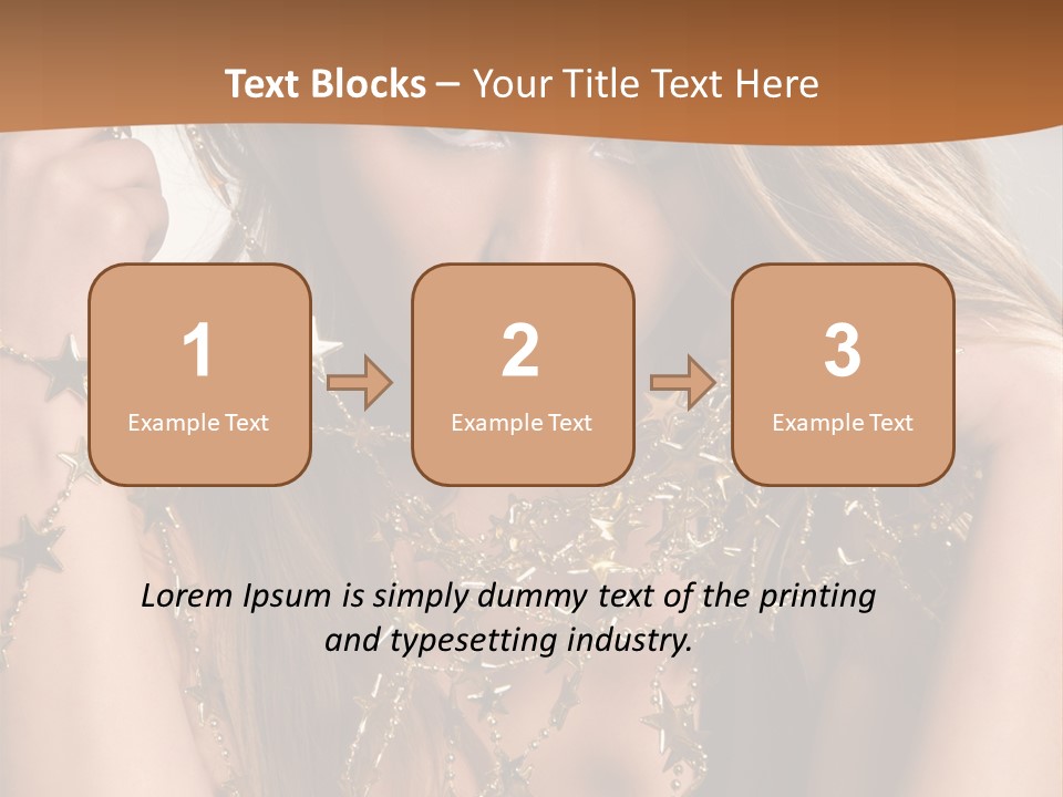 Color Golden Model PowerPoint Template