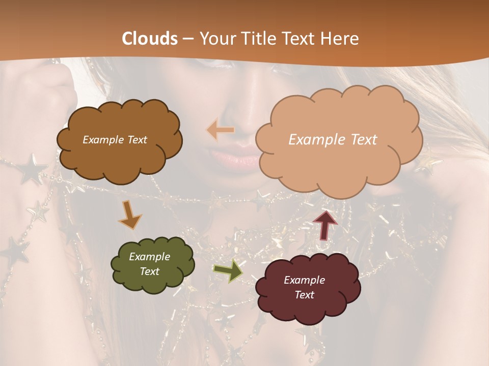 Color Golden Model PowerPoint Template