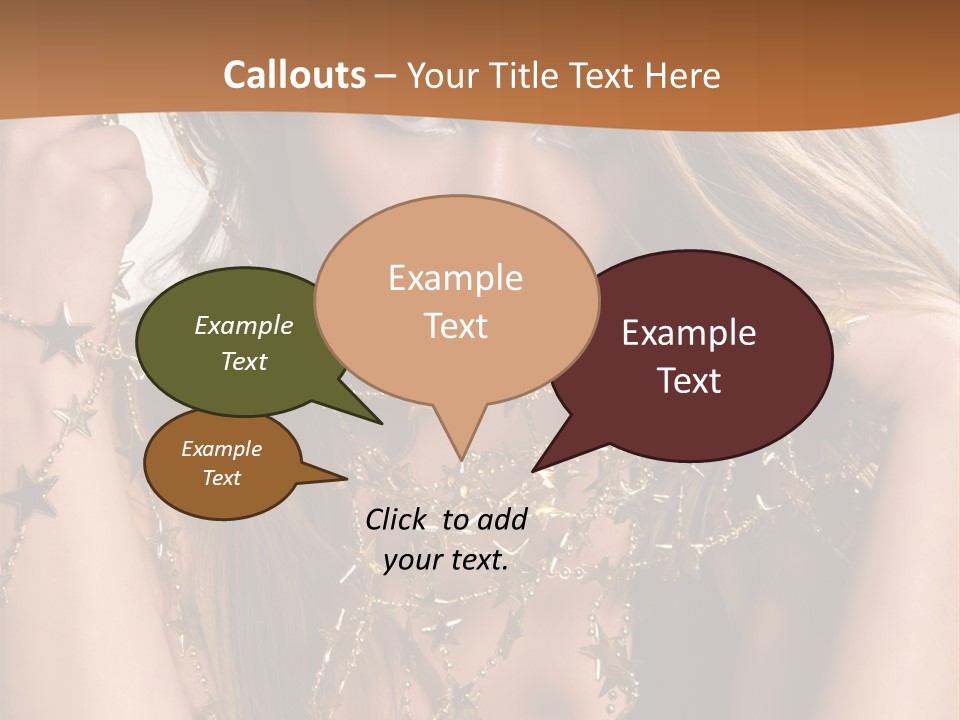 Color Golden Model PowerPoint Template