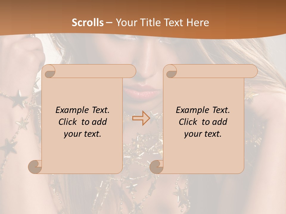 Color Golden Model PowerPoint Template
