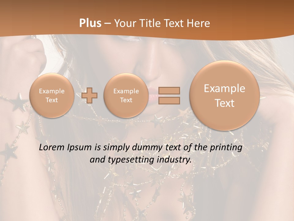 Color Golden Model PowerPoint Template