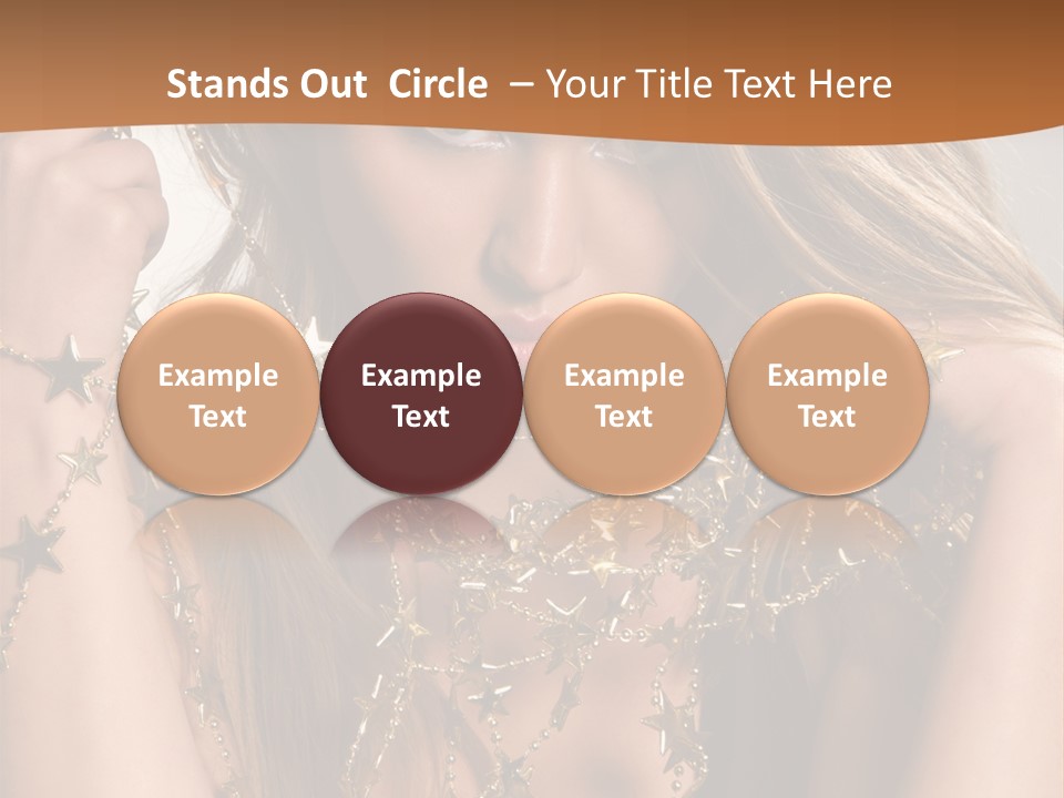 Color Golden Model PowerPoint Template