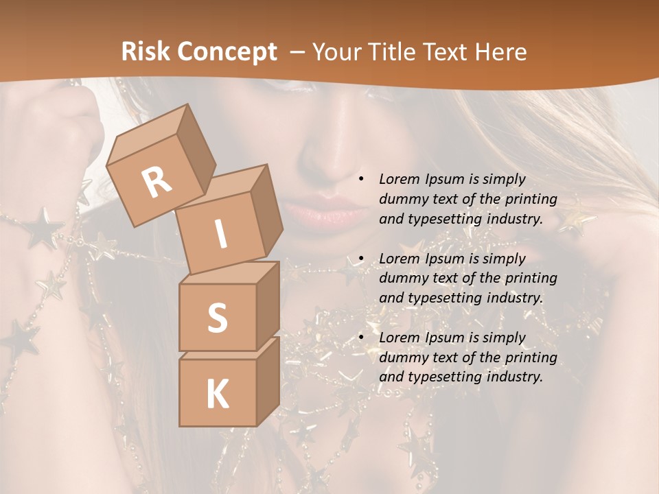 Color Golden Model PowerPoint Template