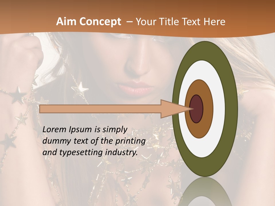 Color Golden Model PowerPoint Template