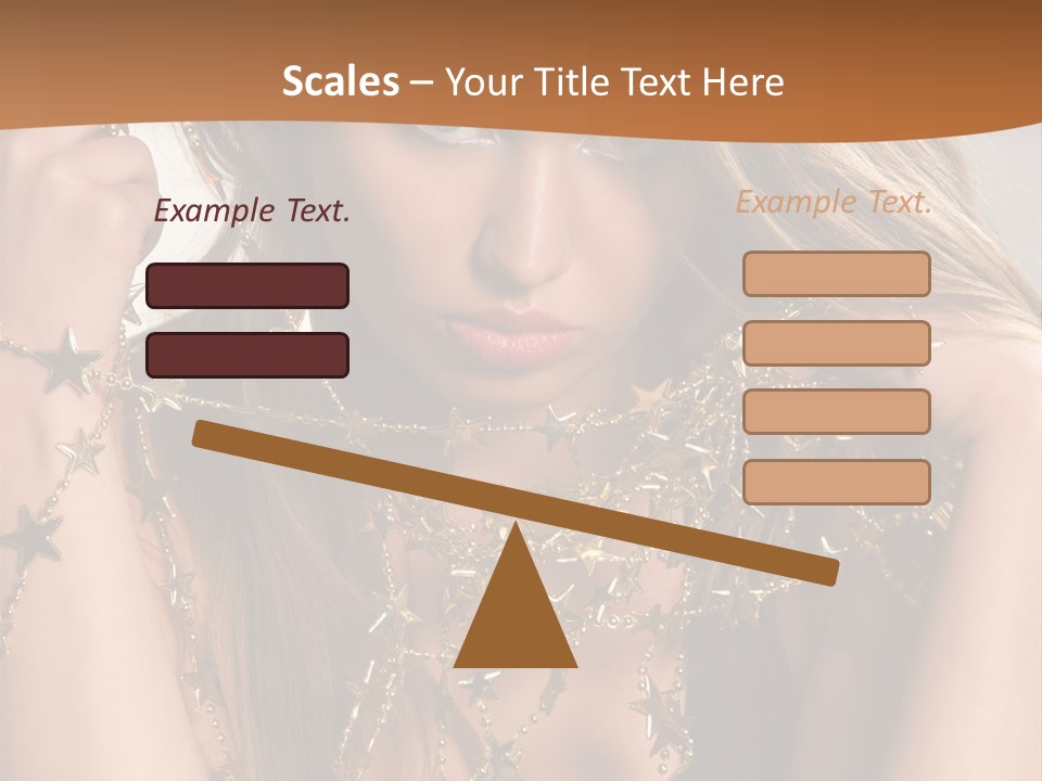 Color Golden Model PowerPoint Template